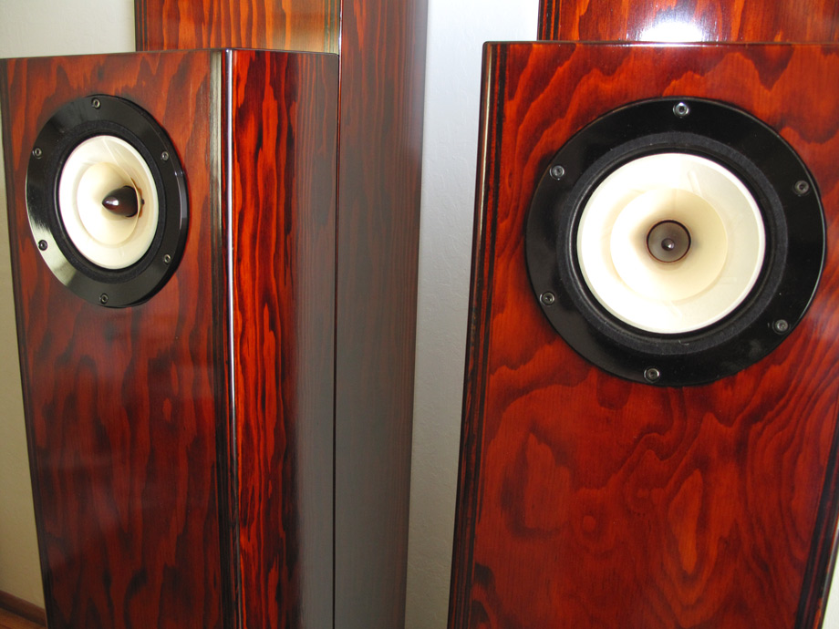 Feastrex Makoto speaker in cabinet close up Feastrex Makoto speaker in cabinet close up