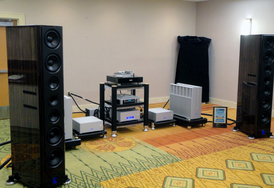 Aaudio Imports system with Lansche No.7 Loudspeakers and Ypsilon electronics 
