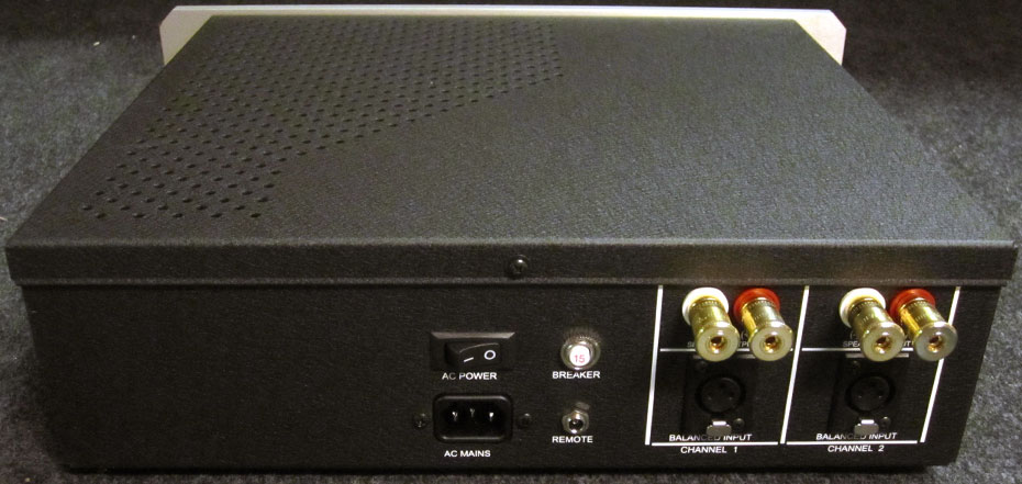Digital Amplifier Company Cherry Ultra Stereo amplifier Back Plate