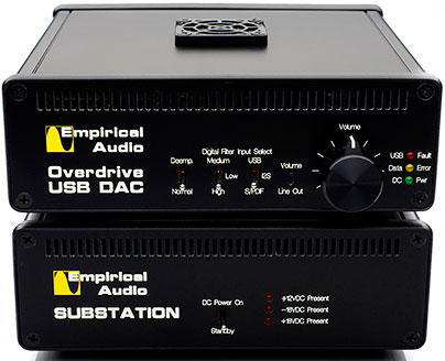 Empirical Audio Overdrive DAC Pace Car Reclocker and Monolith Battery Supply