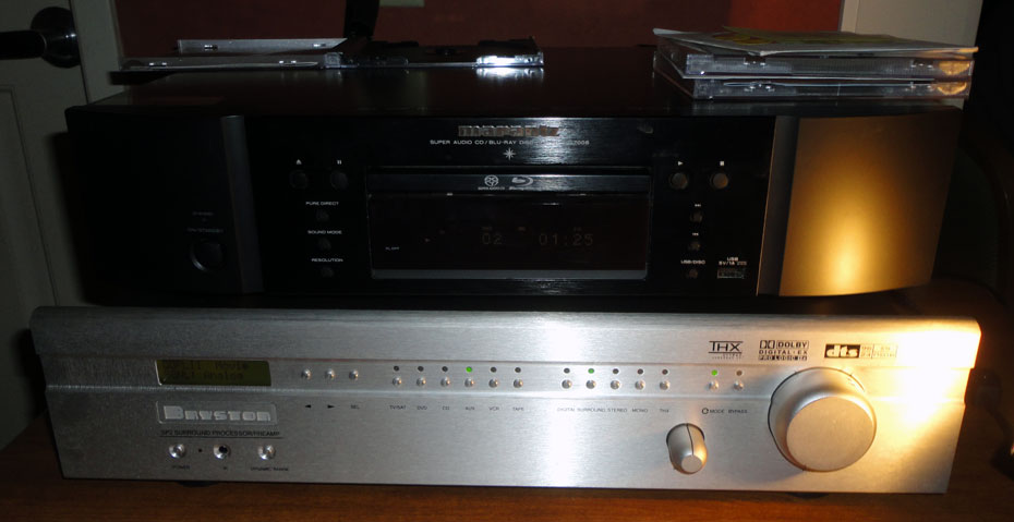 Marantz UD 7009 Universal Player and Bryston SP-3 Surround Processor/Preamplifier